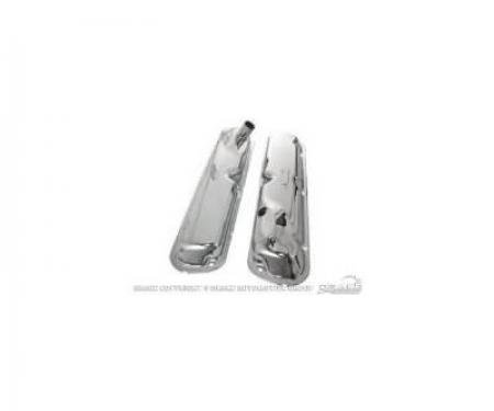 Scott Drake 1964-1967 Ford Mustang 1964-67 Small Block Ford Chrome Valve Covers Hi-Po Style C5ZZ-6A582-C-D