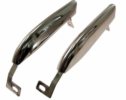 Scott Drake 1967-1968 Ford Mustang Front Bumper Guards (Without Trim Holes) C7ZZ-17996-7-B