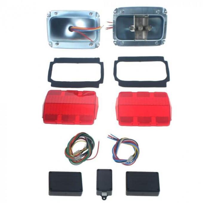 Scott Drake 1965-1966 Ford Mustang Sequential Tail Light Kit, Deluxe C5ZZ-STL-DLX