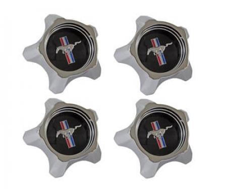 Scott Drake 1967 Ford Mustang 1967 Styled Steel Hubcaps (Black Design Set of 4) C7ZZ-1130-BK