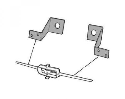 Scott Drake 1965 Ford Mustang Grill Bar Mounting Brackets C5ZZ-8182-3-A