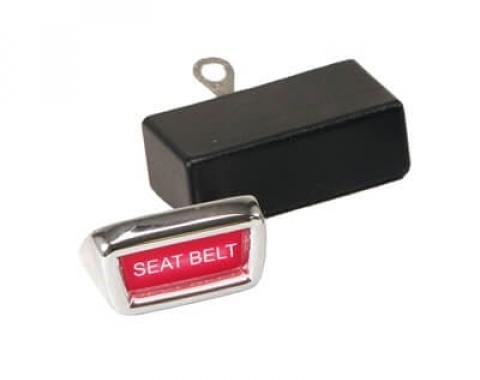 Scott Drake 1965-1966 Ford Mustang Seat Belt Reminder Light (Stick-On) C6OZ-10C876-A1