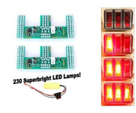 Scott Drake 1967-1968 Ford Mustang LED Sequential Tail Light Kit, Super Bright SD-6004-UB