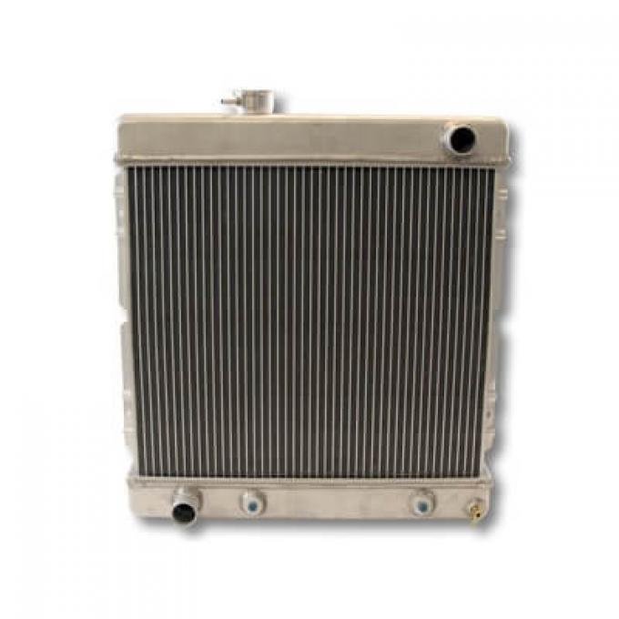 Scott Drake 1964-1966 Ford Mustang 2 Row Aluminum Radiator with Transmission Cooler 6 Cylinder 251-2AL