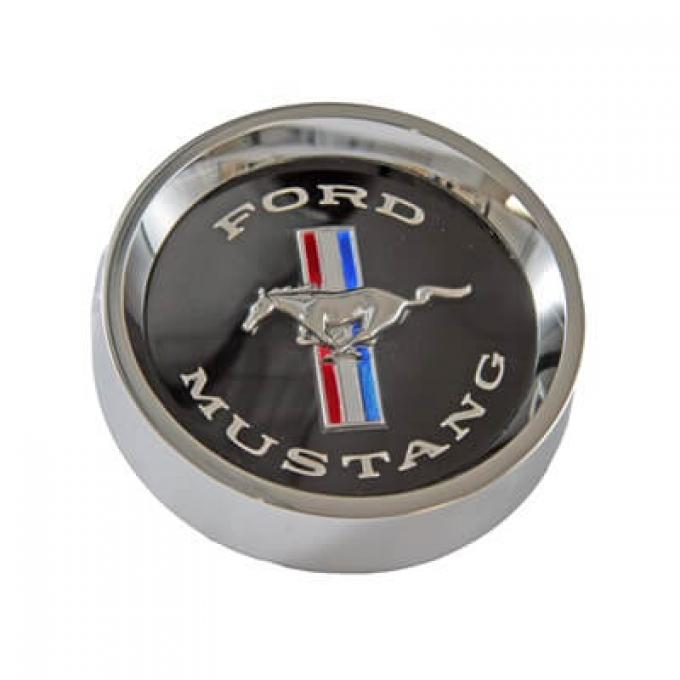 Scott Drake 1965-1966 Ford Mustang Styled Steel Wheel Center Cap Black C5ZZ-1130-BK