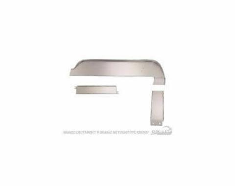 Scott Drake 1967 Ford Mustang Deluxe Dash Trim Panels ,Aluminum, 3 Piece Set C7ZZ-6504410-KR