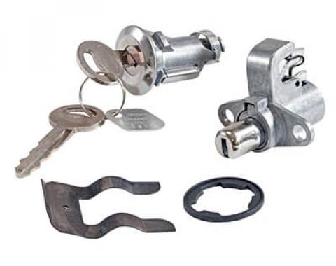 Scott Drake 1969-1970 Ford Mustang 69-70 Glovebox & Trunk Lock Set C9ZZ-6506072-K