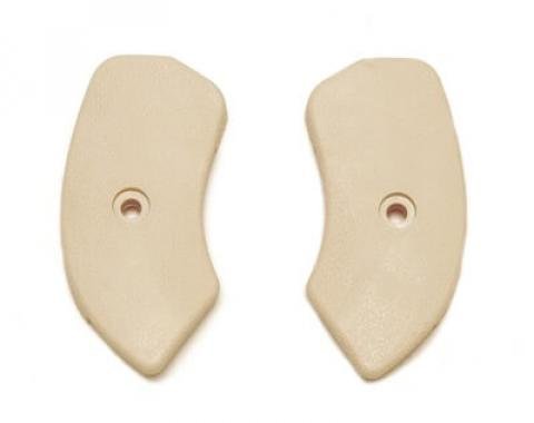 Scott Drake 1964-1967 Ford Mustang 64-67 Seat Hinge Covers (Neutral) C5ZZ-6561692-3N