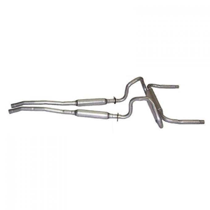 Scott Drake 1967-1969 Ford Mustang 1967-69 Mustang Exhaust, Factory Style Dual Exhaust System 2.25" C9ZZ-5257-CRE