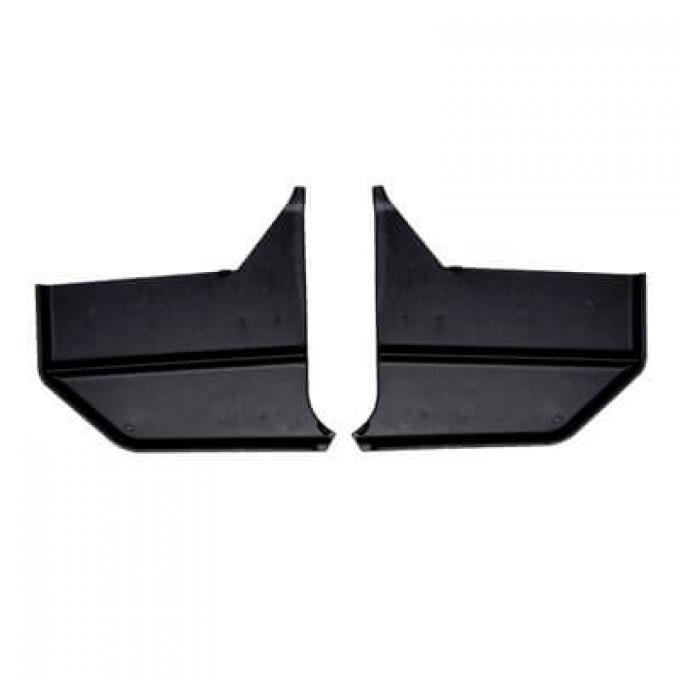 Scott Drake 1967-1968 Ford Mustang 1967-68 Mustang Convertible Kick Panels (Black) C7ZZ-76023445BK