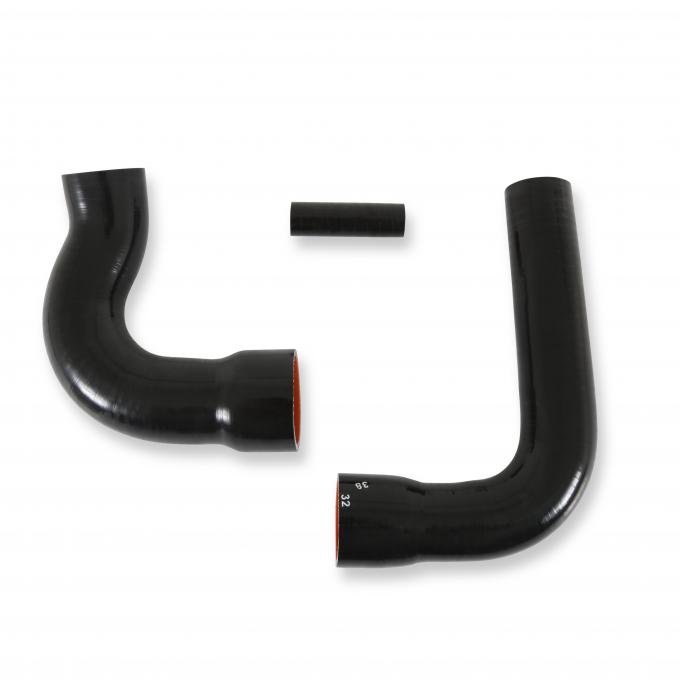 Scott Drake 1967-1970 Ford Mustang Radiator Hose Set Black Silicone C7ZE-8260-86-BK