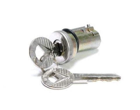 Scott Drake 1964-1966 Ford Mustang 64-66 Mustang Trunk Lock Cylinder and Keys C5OZ-6243505-B