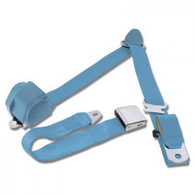 Scott Drake 1964-1973 Ford Mustang 1964.5-73 Mustang 3-Point Seat Belt-Light Blue SB-3P-LB