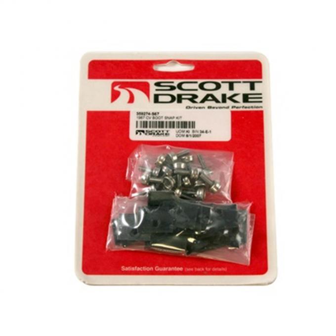 Scott Drake 1967 Ford Mustang Convertible Top Boot Snap Kit 359274-S67