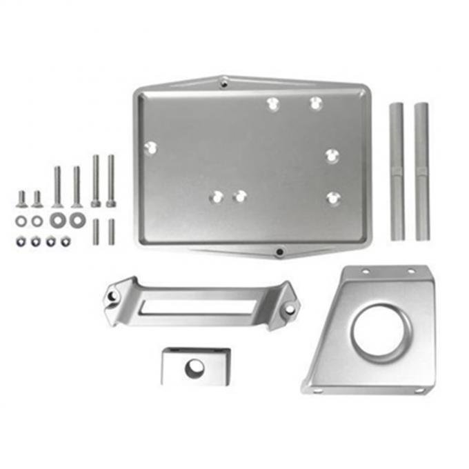 Scott Drake 1967-1970 Ford Mustang Restomod Billet Aluminum Battery Tray Kit C7ZZ-10732-AK