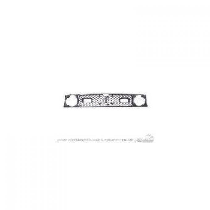 Scott Drake 1971-1972 Ford Mustang 71-72 Mach 1 Grille (With Stainless Moldings) D1ZZ-8200-C