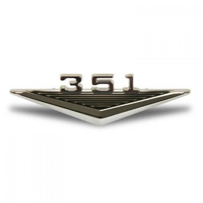 Scott Drake 1964-1966 Ford Mustang Fender Emblem, 351 C3OZ-16228-351