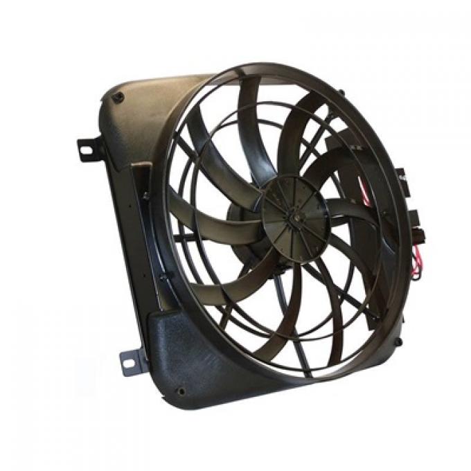 Scott Drake 1964-1966 Ford Mustang 1964-66 Mustang Premium Electric Fan and Shroud C3DZ-8146-8600H