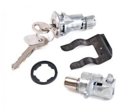 Scott Drake 1967-1968 Ford Mustang Glovebox & Trunk Lock Set C6DZ-6506072-K