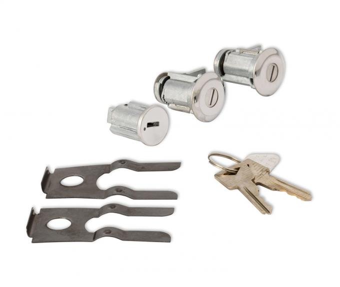 Scott Drake 1965-1966 Ford Mustang Door Lock and Ignition Cylinder Set C5DZ-6222050-A