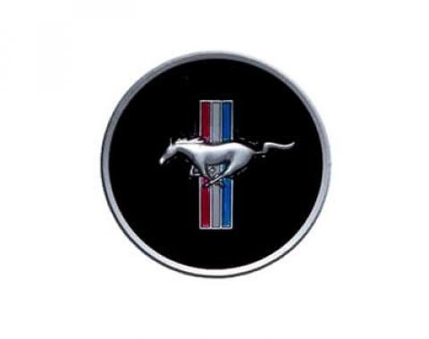 Scott Drake 1968 Ford Mustang 1968 Mustang Horn Panel Emblem with Classic Mustang Tri-Bar Logo C8ZZ-3649-AR