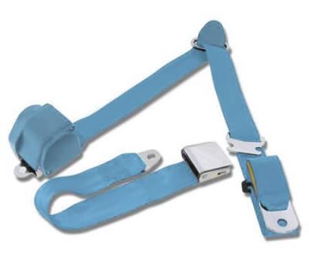 Scott Drake 1964-1973 Ford Mustang 1964.5-73 Mustang 3-Point Seat Belt-Light Blue SB-3P-LB