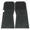 Scott Drake 1965-1966 Ford Mustang Floor Mat Set Rubber with Running Horse Logo C5ZZ-6513086-BK
