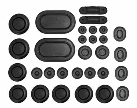 Scott Drake 1964-1966 Ford Mustang 1964-66 Mustang Rubber Grommet Kit (30 Pc) C5ZZ-6511135-K