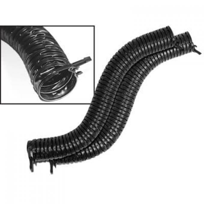 Scott Drake 1967-1968 Ford Mustang Air Conditioning Vent Hoses with Cam-Locks C7ZZ-18556-A-C