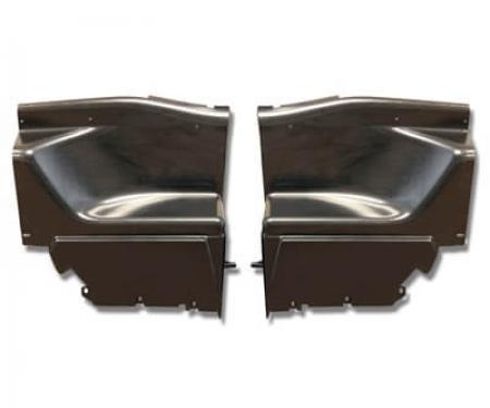 Scott Drake 1969-1970 Ford Mustang 69-70 Fastback Interior 1/4 Panels ABS Black Plastic C9ZZ-6331486-7P