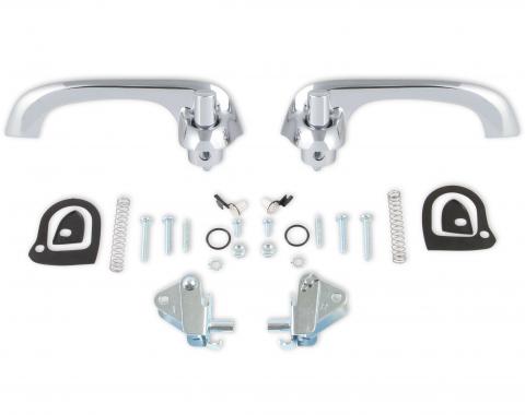Scott Drake 1964-1966 Ford Mustang Exterior Door Handle Kit Chrome Show Quality C4DZ-6222404-5P