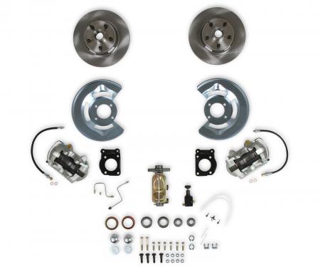 Scott Drake Front Disc Brake Conversion with Dual Reservoir Master Cylinder for Non-Power Front Drum DBC-A120-D-R