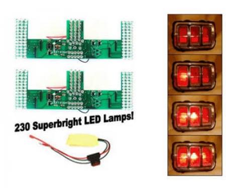 Scott Drake 1970 Ford Mustang LED Sequential Tail Light Kit, Super Bright SD-6010-UB