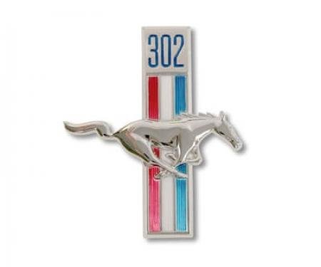 Scott Drake 1968 Ford Mustang Fender Emblem Running Horse , 302 Pin-on Passenegr Side C8ZZ-16228-A