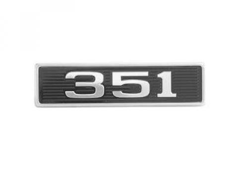 Scott Drake 1969 Ford Mustang 351 Hood-Scoop Emblem C9ZZ-16637-C