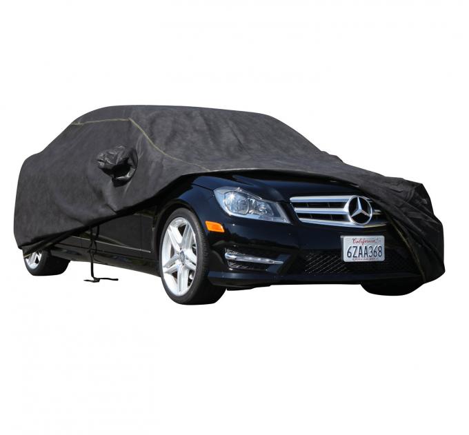 FORD MUSTANG Waterproof Platinum Series Car Cover, Black with Mirror Pockets, 1994-2016