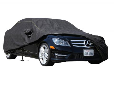 FORD MUSTANG Waterproof Platinum Series Car Cover, Black with Mirror Pockets, 1994-2016