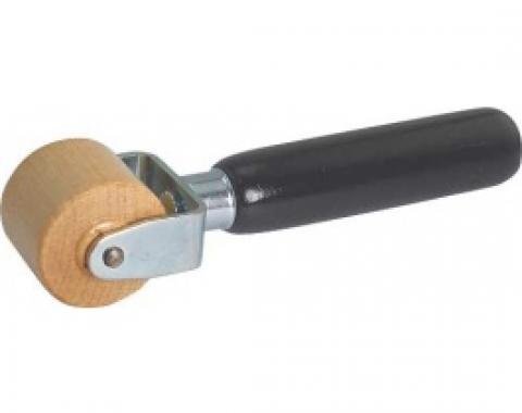 Hardwood Roller, 1-1/4 Wide, With Black Painted Hardwood Handle