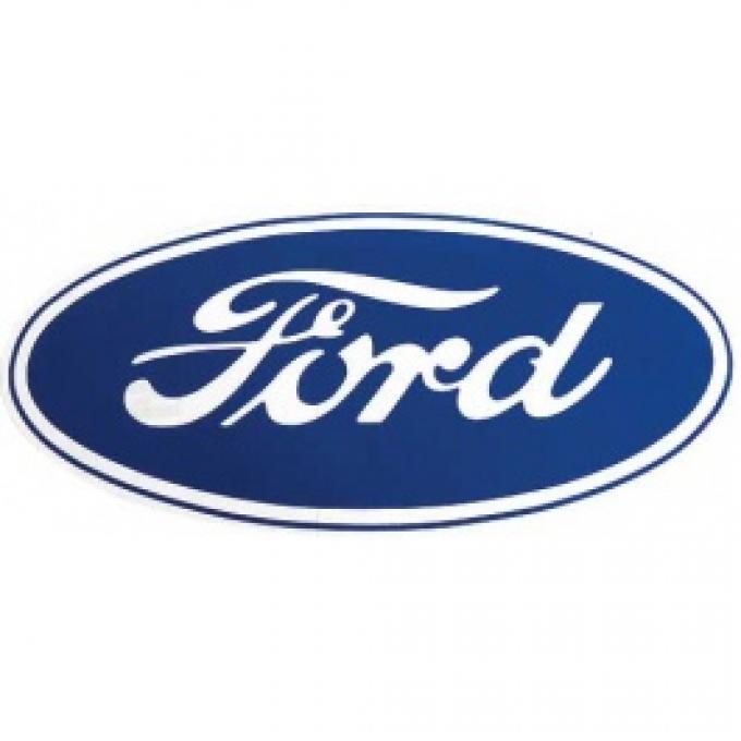 Decal, Ford Oval, 17 Long, Clear Background