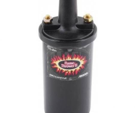 Flame Thrower Coil, For 6-Volt Systems, .6 OHMS Resistance, Black, 1955