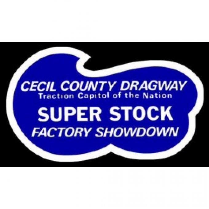Decal, Cecil County Dragway Super Stock Factory Showdown