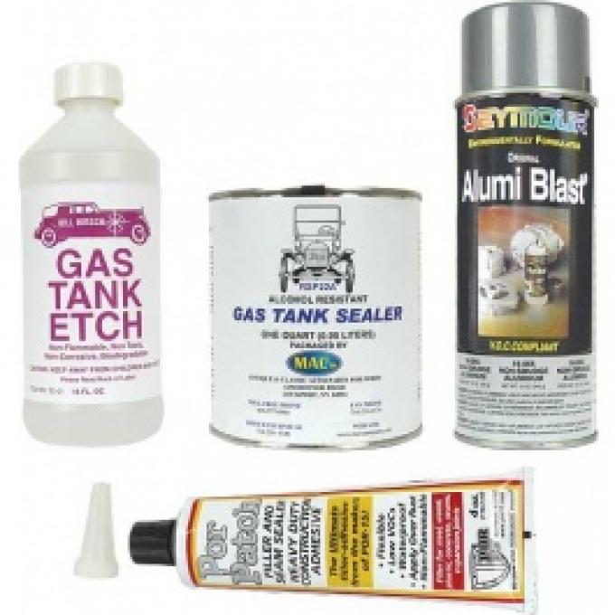 Gas Tank Refurbishing Kit, 4-Pieces, 1955-79