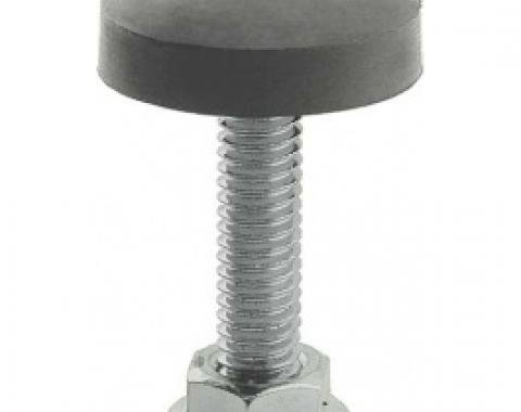 Ford Thunderbird Hood Bumpers, Screw In Type, Stud With Rubber Tip, Economy Version, Attaches To Rad Spt, 1965-66