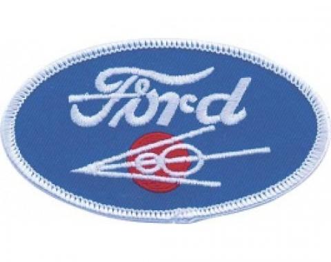 Cloth Patch, Oval Ford V8 Emblem