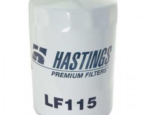 Ford Thunderbird Oil Filter, Spin-On, Hastings Brand, With Anti-Drain Back Feature, 1957-66