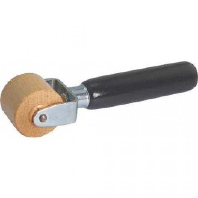 Hardwood Roller, 1-1/4 Wide, With Black Painted Hardwood Handle