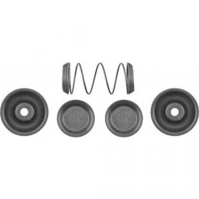 Ford Thunderbird Wheel Cylinder Rebuild Kit, Front, For 1-1/8 Diameter Whl Cyl, 1955-58