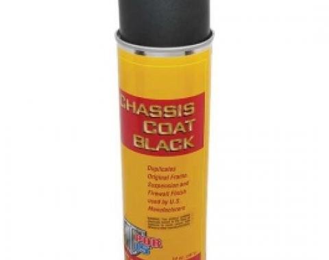 POR-Brand Paint, Chassis Coat Black, Semi-Gloss Black, 14 Oz. Spray Can