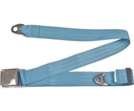 Seatbelt Solutions 1949-1979 Ford | Mercury, Lap Belt, 74" with Chrome Lift Latch 1800744005 | Powder Blue