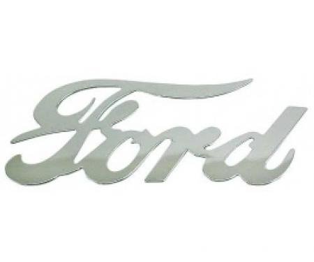 Ford Script Logo, Chrome, 8 X 3-1/2